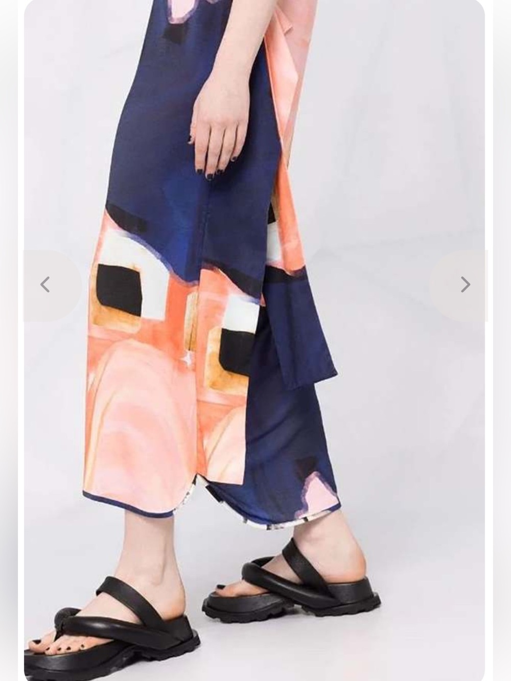 HENRIK VIBSKOV Flute Midi Dress Layered Drapes Lagenlook Geometric Artsy - Picture 4 of 15